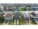 Beautiful aerial view of waterfront homes on a canal with docks and manicured lawns at 321 53Rd Ave. N, North Myrtle Beach, SC 29582