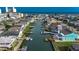 Impressive aerial view of the inter-coastal waterway homes with boat docks and easy ocean access at 321 53Rd Ave. N, North Myrtle Beach, SC 29582