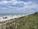 Scenic beach view showcases wide sandy shoreline, ocean views, and dunes for a relaxing coastal retreat at 371 S Dunes Dr., Pawleys Island, SC 29585
