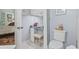 Bathroom featuring a makeup vanity with storage and a white toilet at 405 Pipers Ln. # 405, Myrtle Beach, SC 29575