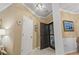 Inviting entryway with neutral walls, and a decorative ceiling light fixture at 405 Pipers Ln. # 405, Myrtle Beach, SC 29575