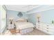 Comfortable bedroom with a ceiling fan, neutral decor, and a calming atmosphere at 4309 Beverly Ct., North Myrtle Beach, SC 29582