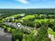 Beautiful aerial view of the golf course community with lush greenery, water features, and blue skies in the background at 45 Pinehurst Ln. # 2C, Pawleys Island, SC 29585