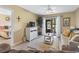 Comfortable living room with a sliding glass door leading to an outdoor patio at 45 Pinehurst Ln. # 2C, Pawleys Island, SC 29585
