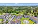 Aerial view of multiple condo buildings, landscaping, and parking, highlighting the well-maintained community at 4687 Wild Iris Dr. # 303, Myrtle Beach, SC 29577