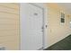 This property features a secure white front door for peace of mind at 4687 Wild Iris Dr. # 303, Myrtle Beach, SC 29577