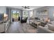 Bright living room featuring large windows, comfortable seating, and golf course views at 5040 Windsor Green Way # 204, Myrtle Beach, SC 29579