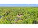 Breathtaking aerial view of a property nestled among lush trees, offering privacy and natural beauty at 5074 Cowart Ct., Murrells Inlet, SC 29576