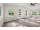 Inviting living room boasts great natural light and hardwood flooring at 5074 Cowart Ct., Murrells Inlet, SC 29576