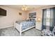 Comfortable bedroom with a nautical theme, including a queen-size bed and matching decor at 6095 Catalina Dr. # 714, North Myrtle Beach, SC 29582