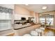 Bright eat-in kitchen featuring stainless steel appliances and a breakfast bar with seating for additional dining at 6095 Catalina Dr. # 714, North Myrtle Beach, SC 29582