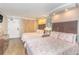 Comfortable bedroom featuring two beds with decorative bedding, tv and dresser at 6900 N Ocean Blvd. # 840, Myrtle Beach, SC 29572