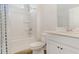 Cozy bathroom featuring a vanity, shower, and toilet at 729 Doonbeg Ct., Conway, SC 29526
