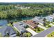 Aerial view of several homes near a waterway at 773 Wintercreeper Dr., Longs, SC 29568