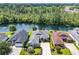 Aerial view of home showing well-manicured landscaping and proximity to waterway at 773 Wintercreeper Dr., Longs, SC 29568