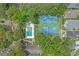 Aerial shot of community amenities, including a pool, tennis courts and landscaping at 830 44Th Ave. N # T3, Myrtle Beach, SC 29577