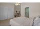 Comfortable bedroom featuring a closet and a view of the desk space, offering functionality and relaxation at 830 44Th Ave. N # T3, Myrtle Beach, SC 29577