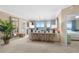 Bright living room with ocean views, a ceiling fan and neutral decor at 8500 Margate Circle # 505, Myrtle Beach, SC 29572