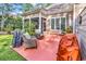 Outdoor patio with ample seating and views of the surrounding landscape at 904 Moultrie Circle, Myrtle Beach, SC 29588