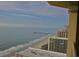 Beautiful ocean view from a high-rise balcony with waves and distant pier at 9994 Beach Club Dr. # 2402, Myrtle Beach, SC 29572