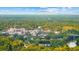 Lovely aerial view of a town with green foliage and the river in the distance at 1022 Waccamaw Dr., Conway, SC 29526