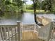 Scenic waterfront view from the house featuring a private dock perfect for relaxation at 1022 Waccamaw Dr., Conway, SC 29526