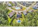 Aerial view showing the property's backyard, pool and general neighborhood at 1662 Westminster Dr., Myrtle Beach, SC 29577