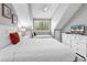Bedroom with two twin beds, featuring vaulted ceilings and a television at 213 Westleton Dr. # 16-D, Myrtle Beach, SC 29572