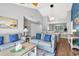 Open-concept living room with a dining area, perfect for entertaining guests with modern furnishings at 213 Westleton Dr. # 16-D, Myrtle Beach, SC 29572