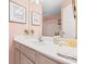 Bathroom featuring a pink decor and vanity with an undermount sink at 2150 Longwood Lakes Dr. # 2150, Myrtle Beach, SC 29579
