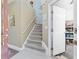 Inviting entryway with staircase and view into the garage area at 2150 Longwood Lakes Dr. # 2150, Myrtle Beach, SC 29579