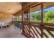 Balcony with seating area and lights overlooking the trees at 223 Maison Dr. # C-13, Myrtle Beach, SC 29572