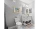 Cozy bathroom with vanity, modern fixtures, lots of counter space and stylish toilet at 223 Maison Dr. # C-13, Myrtle Beach, SC 29572