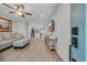 Inviting living room featuring wood floors, comfortable seating, and modern décor at 2352 Elowen Ln. # 22B, Longs, SC 29568