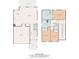 Detailed floor plan showcasing the living areas and bedrooms on both floors of the home at 309 Foxpath Loop, Myrtle Beach, SC 29588