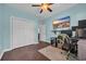 This room has a ceiling fan, closet and a TV at 321 Sanctuary Ct., Myrtle Beach, SC 29588
