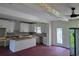 Newly constructed kitchen features an island and white shaker cabinets at 3619 Allentown Dr., Conway, SC 29526