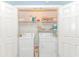 Laundry room with washer, dryer, and shelves at 4018 Fairway Lakes Dr. # 4018, Myrtle Beach, SC 29577