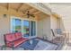 Outdoor patio with comfortable seating and a view of the waterway, perfect for relaxing or entertaining at 4018 Fairway Lakes Dr. # 4018, Myrtle Beach, SC 29577