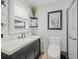 Elegant bathroom featuring a sleek vanity, stylish fixtures, and decorative accents for a spa-like feel at 4534 Landing Rd., Little River, SC 29566