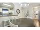 Open dining area with breakfast bar, pendant lighting, and views into the kitchen at 6015 Catalina Dr. # 634, North Myrtle Beach, SC 29582