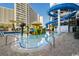 Fun pool area with colorful playground and thrilling waterslides at 7200 N Ocean Blvd. # 224, Myrtle Beach, SC 29572