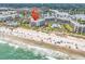 Aerial view of condos, a beachfront, and the beautiful community at 741 Retreat Beach Circle # B-1-A, Pawleys Island, SC 29585