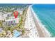 Beautiful aerial view showcases a condo building with beach access and ocean views at 741 Retreat Beach Circle # B-1-A, Pawleys Island, SC 29585