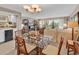 Open concept living area seamlessly blends into dining area with a wet bar and ocean views at 741 Retreat Beach Circle # B-1-A, Pawleys Island, SC 29585