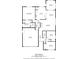 Detailed floor plan showcasing layout of the home, including dimensions and room locations at 824 Dunoway Ct., Myrtle Beach, SC 29579