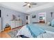 Comfortable main bedroom with wood floors and ensuite bathroom at 824 Dunoway Ct., Myrtle Beach, SC 29579