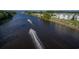 Aerial view of the waterway, showcasing jet skis on a sunny day at 901 West Port Dr. # 305, North Myrtle Beach, SC 29582