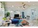 Spacious living room with vaulted ceilings, ample natural light, and fresh decor at 10071 Kings Rd., Myrtle Beach, SC 29572