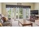 Living room with outdoor view, neutral colors and television at 1009 World Tour Blvd. # 105, Myrtle Beach, SC 29579